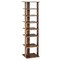 7-Tier Shoe Tower Storage Rack MDF Rustic Brown Organizer for Home Bathroom or Balcony